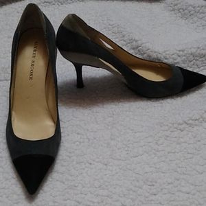 Audrey Brooke multicolored suede heels!